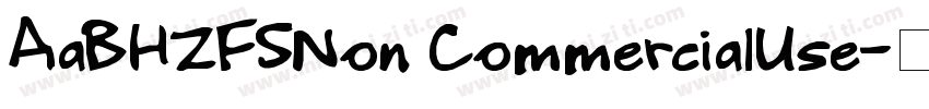 AaBHZFSNon CommercialUse字体转换